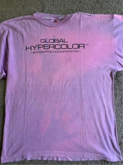 Horrible Failed Hypercolour 90s Tshirt trend